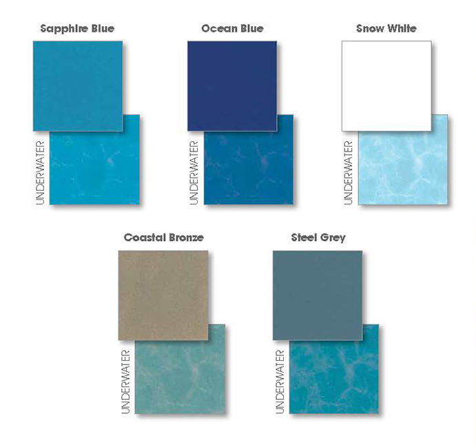 Fiberglass Pool Colors and interior options