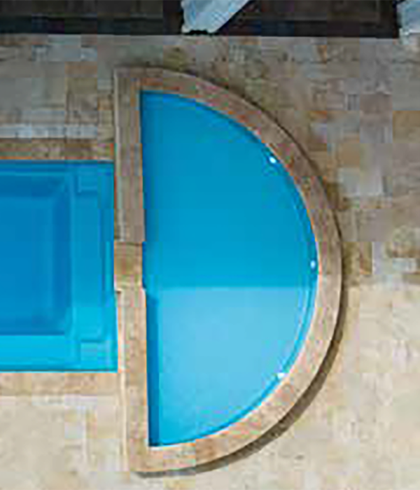 Fiberglass Pool Tanning Ledge