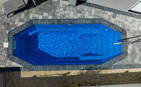 Santa Rosa Compact Fiberglass Pool